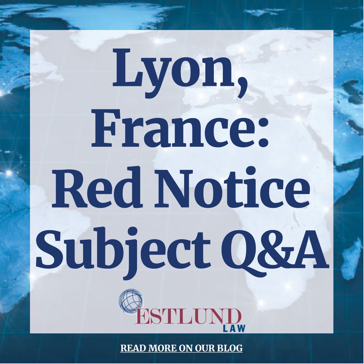 Lyon, France: Red Notice Subject Q&amp;A 
#MichelleEstlund  has a proven track record of success with #INTERPOL cases, and she uses that knowledge every day to help clients get their lives back. info@estlundlaw.com

Read our post found @ bit.ly/4oTMcGJ