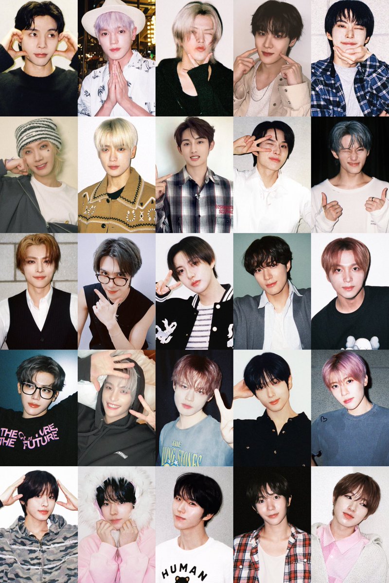 imnotnctzens's tweet image. NCT birthday photos in 2025 is complete!
