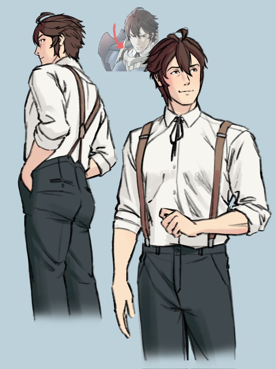 To be clear, I personally think these are the straps that hold his armor up. But food for thought. 
#FrederickFriday