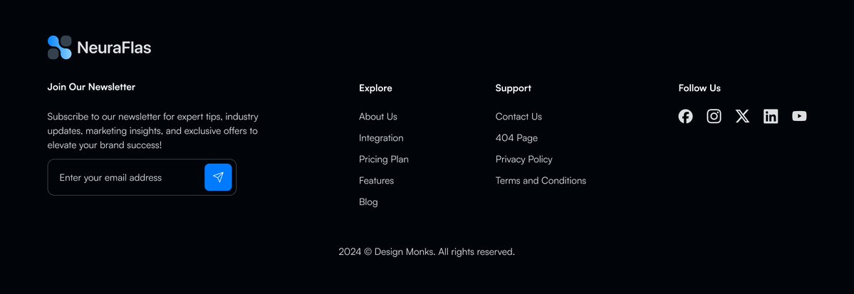 design_monks's tweet image. New shiny footer✨
