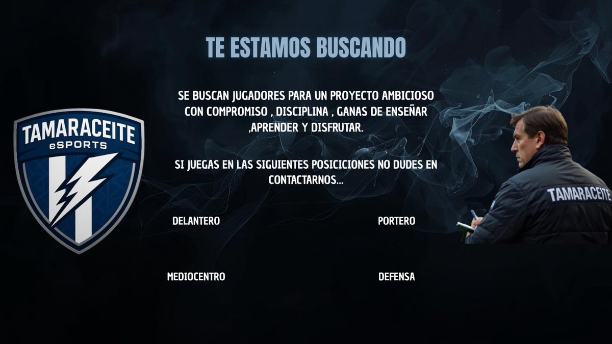 🔥 TE ESTAMOS BUSCANDO 🔥

Queremos gente con compromiso, disciplina y ganas de aprender, enseñar y disfrutar del juego.
chat.whatsapp.com/BRwVcBYOaqxJcd…

RT y MG🙏🫶
<a href="/VPCL_Spain/">VPCL España</a> <a href="/_chocolate3000/">AYUDAS FIFA CHOCO3K🐦</a> <a href="/AyudasCPro/">Ayudas Clubes Pro</a> <a href="/Ayudas_clubes/">Ayudas Clubes</a> <a href="/ClubesProAyudas/">CLUBES PRO AYUDAS (CPA)</a> <a href="/Fc26_Clubes_Pro/">FC 26 Clubes Pro Ayudas</a> <a href="/ComunidadClubes/">COMUNIDAD CLUBS 🎮⚽️</a> <a href="/Ayudas_clubes/">Ayudas Clubes</a>