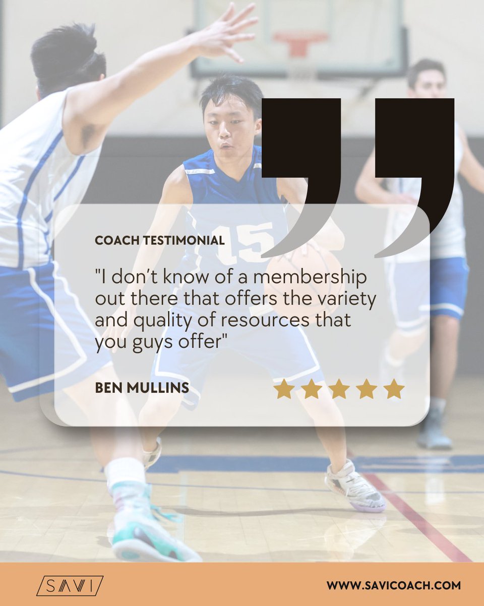 SAVIcoaching's tweet image. "I don't know of a membership out there that offers the variety and quality of resources that you guys offer."

Learn more at skool.com/savi-coach/abo….

#SAVICoach #BasketballDevelopment #CoachingResources #ProfessionalDevelopment #SportsCoaching