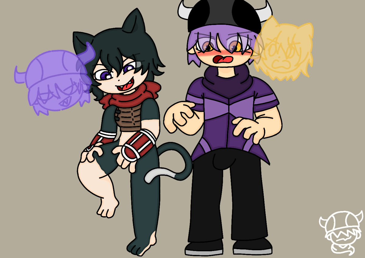 PursBorg's tweet image. Izutsumi (Dungeon in Delicious) and Purs (My OC) body swap

#BodySwap #TSF #Possession