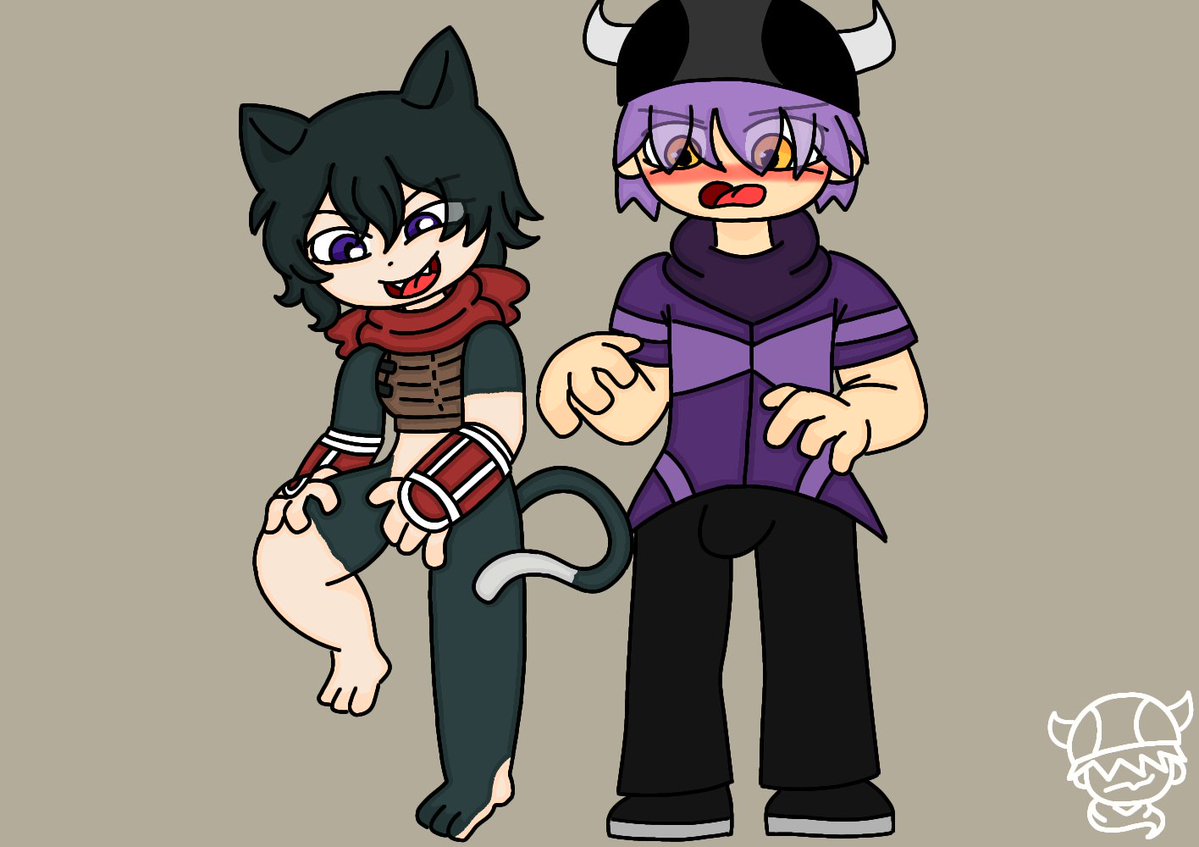 PursBorg's tweet image. Izutsumi (Dungeon in Delicious) and Purs (My OC) body swap

#BodySwap #TSF #Possession