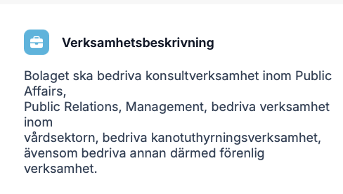 Ljung har även en egen lobbyfirma.