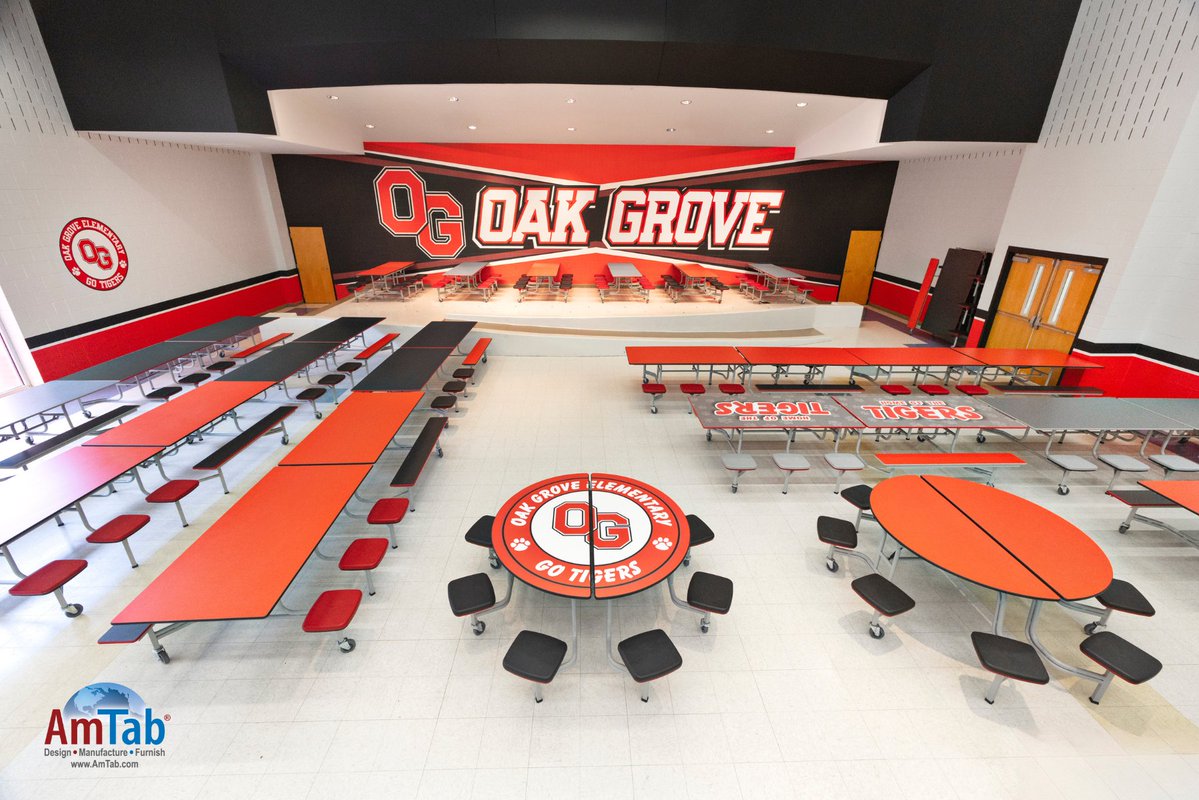 AmTab's tweet image. Durable by Design. Flexible by Function. 

Dining Commons are the heart of every school—where students gather, connect, and refuel. Furniture has to do more than look good—it has to perform.

 💡Built tough for today. Smart for your long-term budget.
➡️linktr.ee/amtabmfg