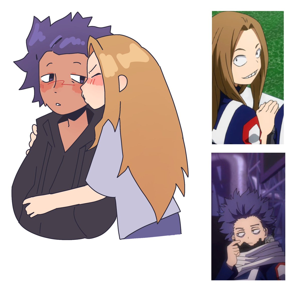 Orangefizziez's tweet image. ...ily unamed girl from general studies x shinsou 😍
#mhatwt