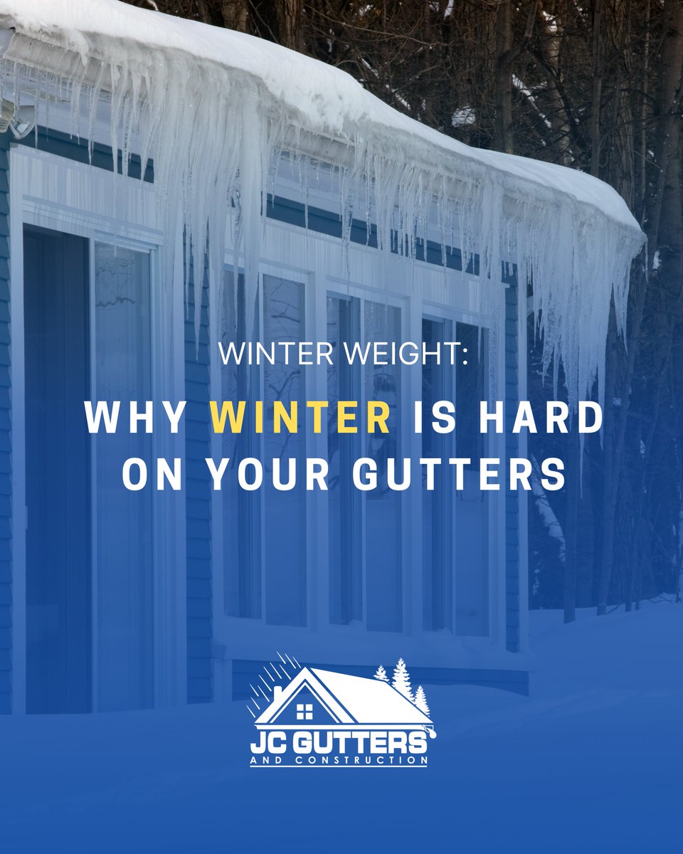 JC_Gutters's tweet image. The weight of ice buildup can pull gutters away from your roof and lead to costly repairs. Clean gutters now to prevent sagging and protect your home before the deep freeze hits.

#jcgutters #WinterReady #GutterCheck #ProtectYourHome #PreventTheSag #OhioHomes #HomeMaintenance