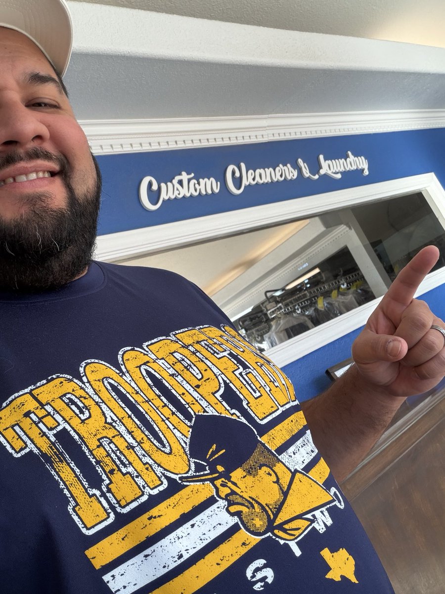 Let’s go Troop! <a href="/EastwoodHQ/">Eastwood High School</a> <a href="/EHSCoachLopez/">Julio Lopez</a> <a href="/EastwoodFtbAlum/">E H S 🏉 A L U M N I</a> Good luck fellas! 🏈  #drycleaning #laundry #elpasotexas #bringitin