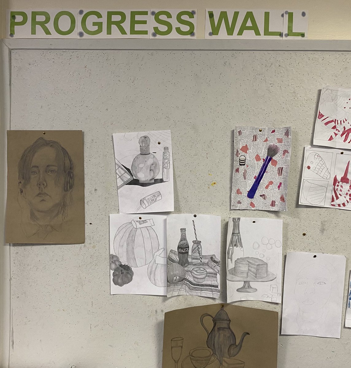 dept_art's tweet image. 🎨Fantastic works in progress on display in Studio 58 this week🎨
#skillsdevelopment #aiminghigher
