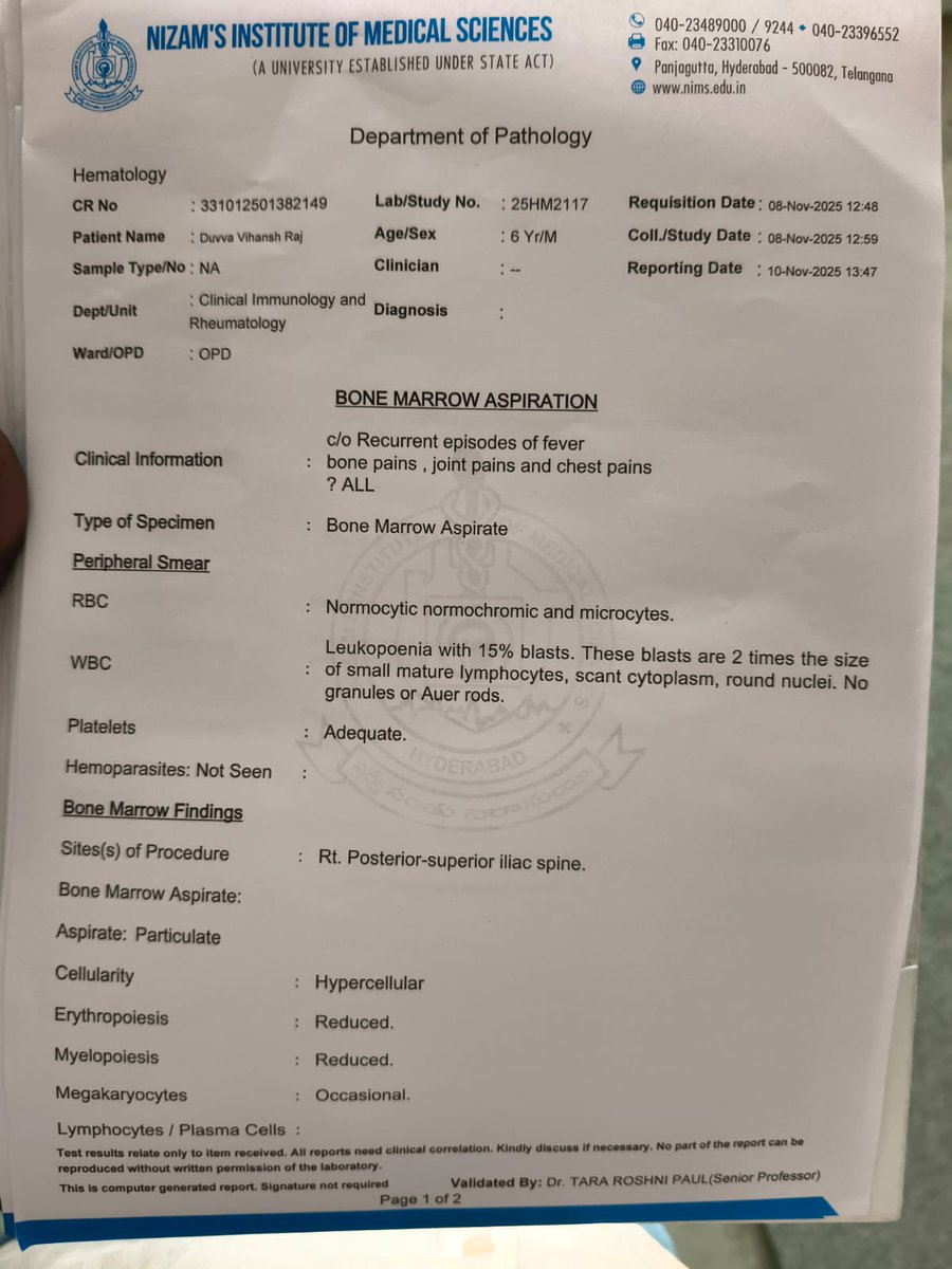 MsSunny12's tweet photo. @chirubloodbank
Hi friends
I am Duvva Sadashiv,
My son is suffering from blood cancer.
He is admitted in Basava Tarakam Cancer Hospital, Banjara Hills Road No.10, Hyderabad.
Please donate B POSITIVE blood &amp; help in other ways.
Phone number: 9618621646 https://t.co/CHGlQBGSxn