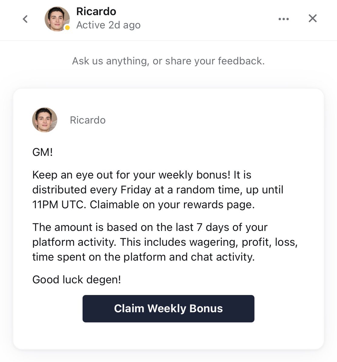 xelf_sol's tweet image. Ricardo is here to save the market crash 

Claim your weekly today @ToshiBet