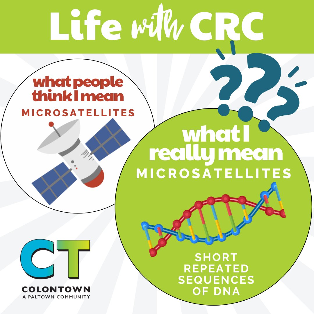 “Microsatellites.” To most, something orbiting Earth. To us, something shaping our treatment plan. In COLONTOWN, you don’t have to translate your cancer experience. You can just talk.

#COLONTOWN #WeGetIt