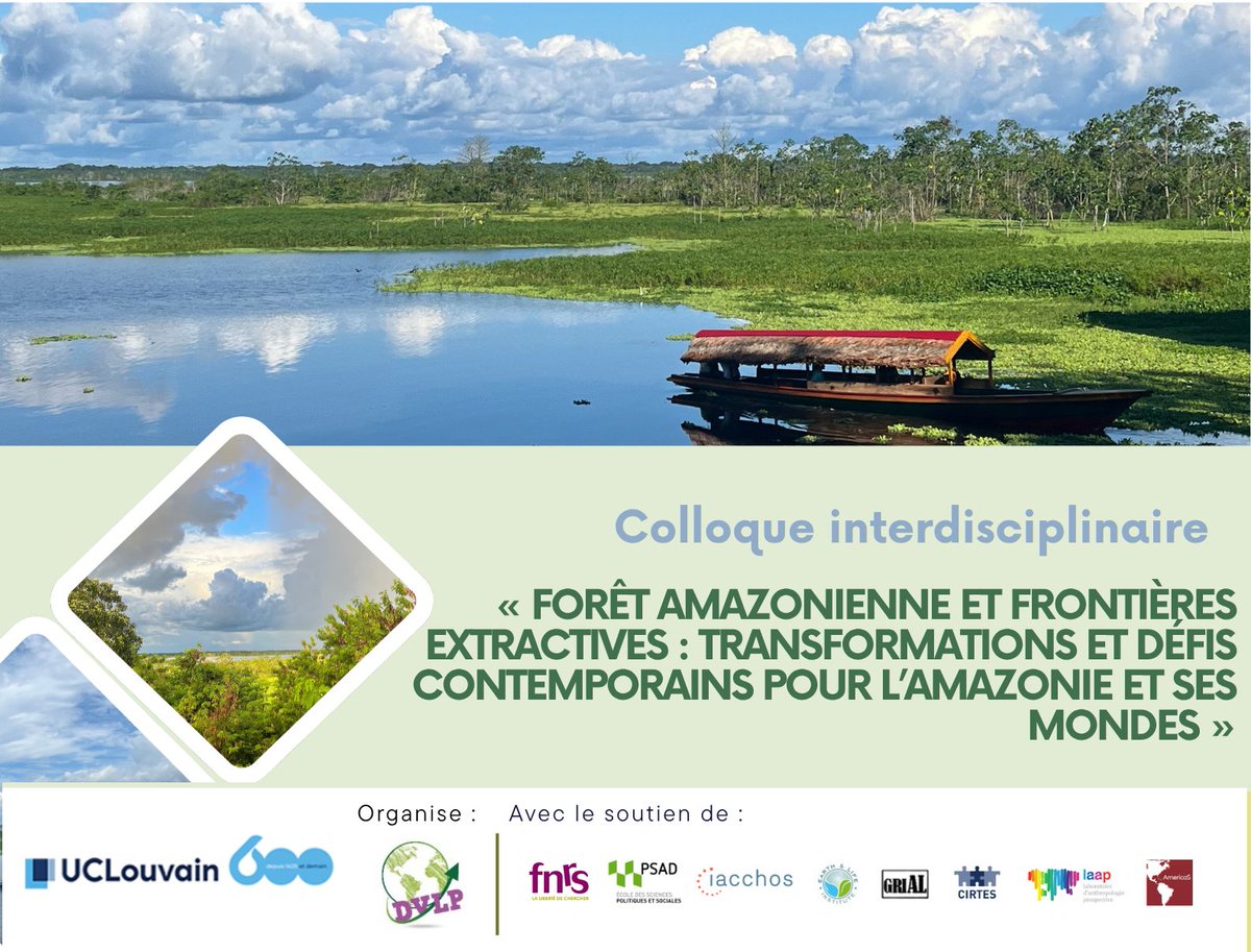 Amazonia, extractivismos y alternativas: participaré de estas y otras actividades en la Univ Católica Lovaina (Bélgica): 
🔴Colloque- Forét amazonienne et frontières extratives; 25 nov
🔴Conference- Extractivimes et América latine et reconfiguration des modèles de développement