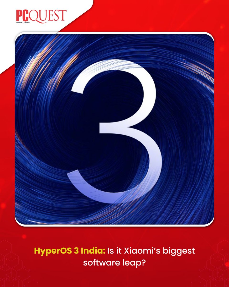 pcquest's tweet image. HyperOS 3 is considered to be the largest software jump that @XiaomiIndia  has ever made. @IndiaPOCO @POCOGlobal 

Read this article by Preeti: pcquest.com/news-launches/…

#PCQuest #HyperOS3 #Xiaomi #SoftwareLeap #Android #AI #Xiaomidevices #ArtificialIntelligence