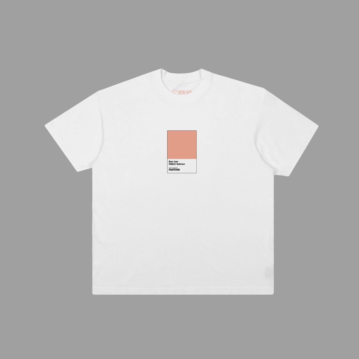 boniver's tweet photo. Bon Iver announces a partnership with @pantone - fABLE Salmon, the color that illustrated and defined the world of 'SABLE, fABLE'.

Learn more: https://t.co/yvndJ91cJG

New fABLE Salmon merch designs are also available now on the webstore: https://t.co/81JyQejFeU https://t.co/E4MTUAXndD