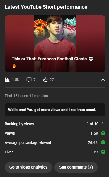 HurstProd's tweet image. Been working ALOT on my brothers shorts!😃

He&apos;s transitioned into doing football IRL shorts and its been going amazing! He usually generates 200 views per short with his old content but now CLEARS it and progressing more than ever🔥

Dm me to work TODAY👀📩
