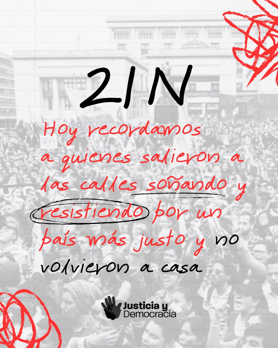 6 años de una lucha que no acaba ✊🏾

📌El #21N no fue solo una protesta: fue el eco de años de desigualdad, violencia y promesas incumplidas. Lo que comenzó como un Paro Nacional se transformó en un estallido social y cultural que exigió cambios
estructurales en Colombia 📣