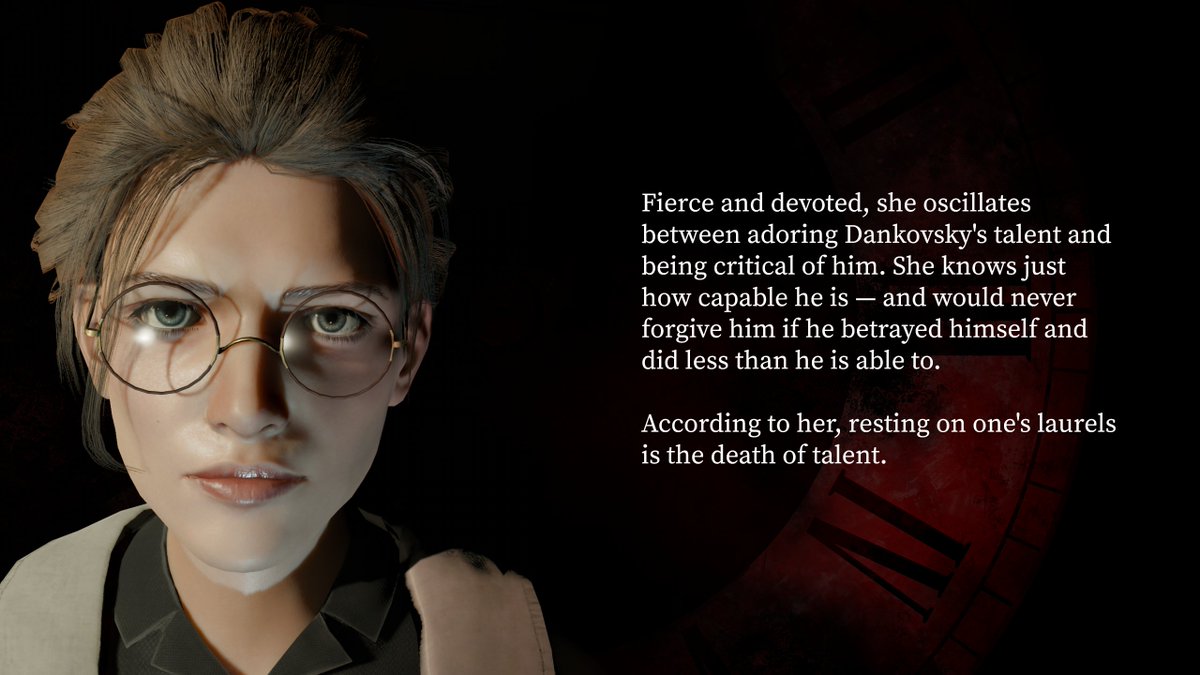 Today, let’s turn our attention to one more new face from Pathologic 3 — Serafima. She's Dankovsky’s second assistant at the Tanatika.   

Do you think this is what a perfect assistant should be like? Join the discussion!