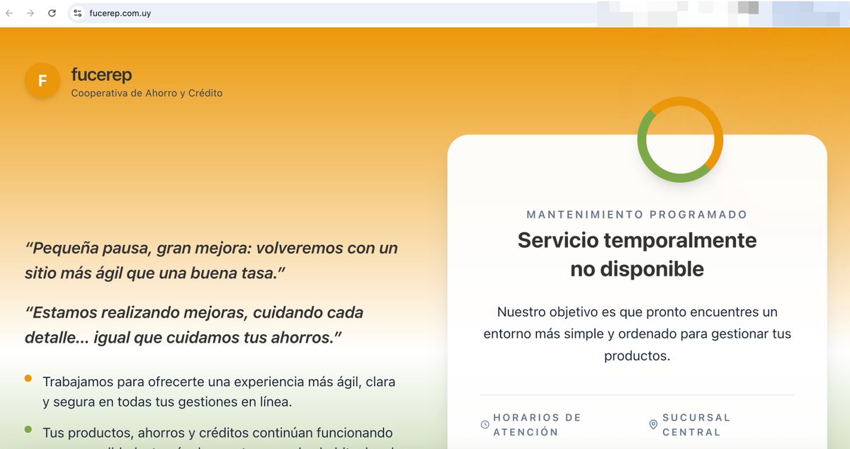 _venarixES_'s tweet image. El grupo #RansomHouse #ransomware habría #hackeado a Cooperativa de Ahorro y Crédito #Fucerep (fucerep.com.uy), con sede en #Montevideo, #Uruguay 🇺🇾 ofrece servicios bancarios, incluyendo cuentas de ahorro, préstamos personales y comerciales, tarjetas de crédito...…