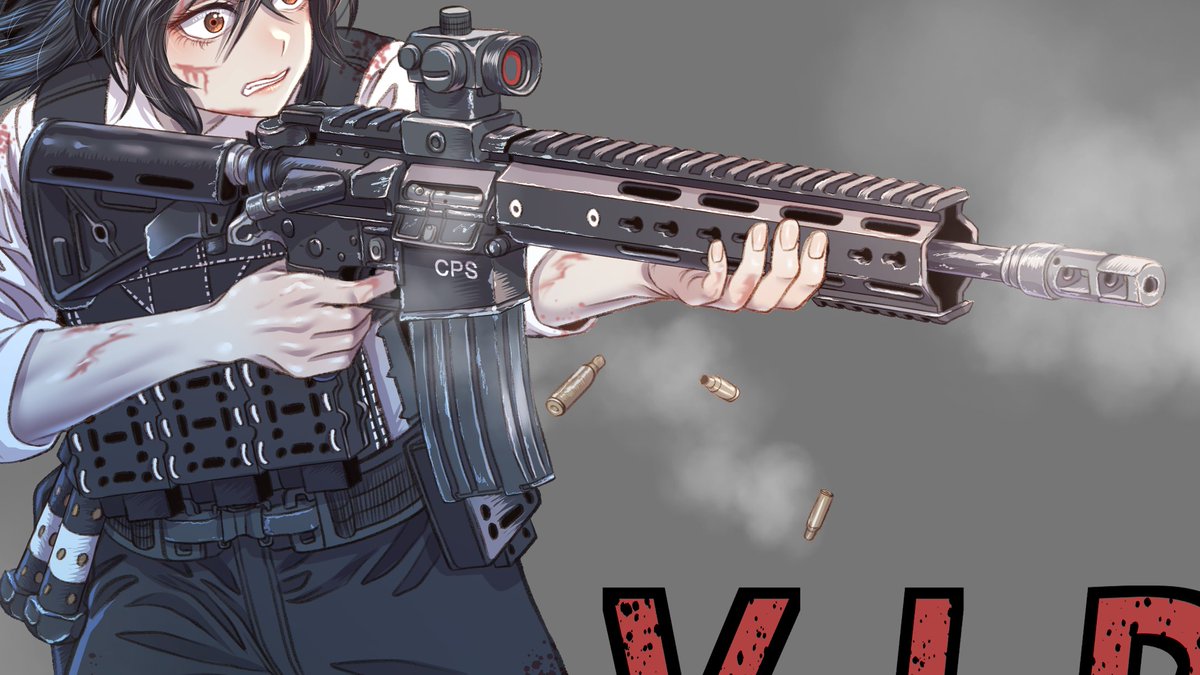 これまでの絵だとWW2当たりの銃が多い。 この辺の絵柄は線を使った情報