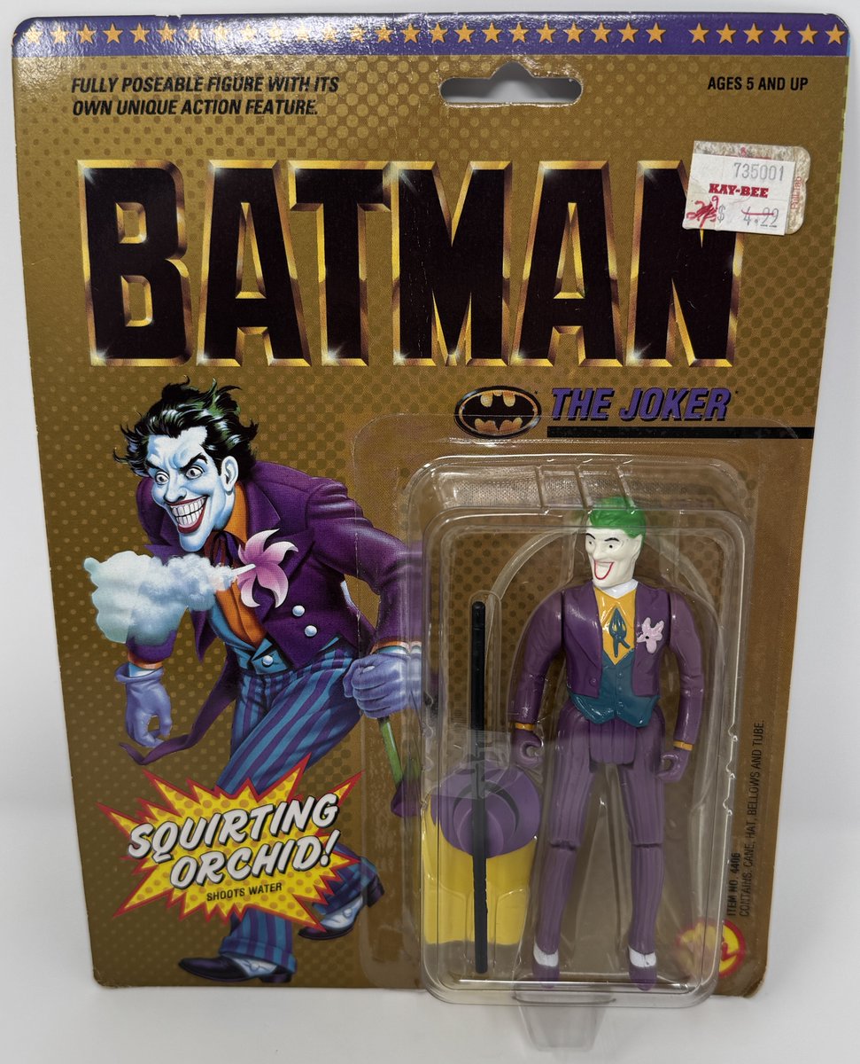 Toy Biz Batman the Movie The Joker with Squirting Orchid 1989