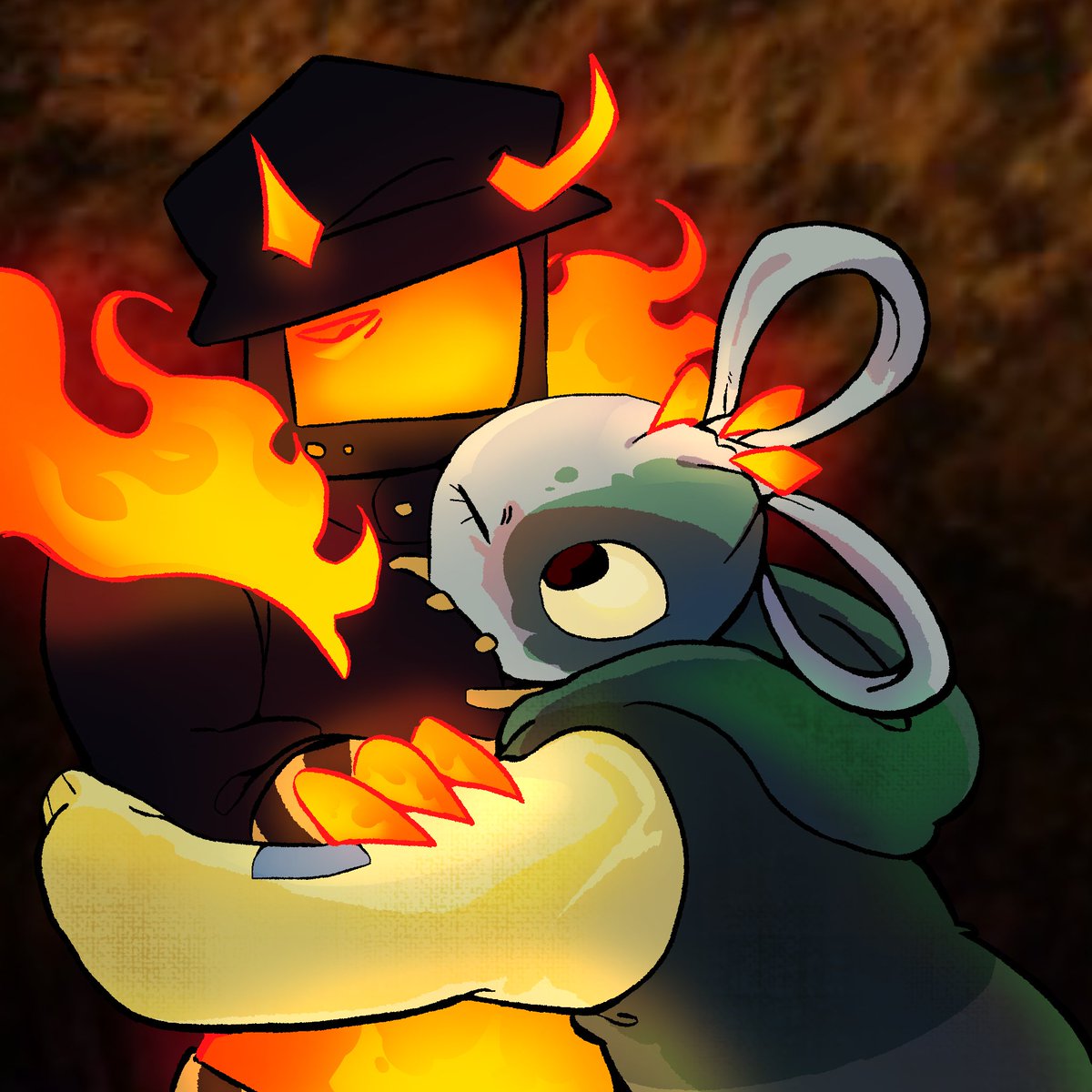 Idk made this for me and gf but if ya’ll want some dumpster fire art take it
#Meleeniacs