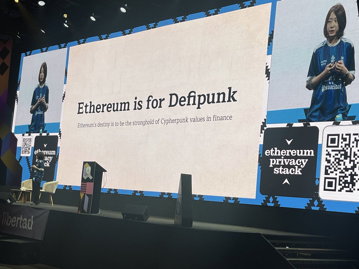Ethereum’s destiny is to be the stronghold of Cypherpunk values in finance 🥰

THANK YOU <a href="/hwwonx/">hww.eth | Hsiao-Wei Wang</a>