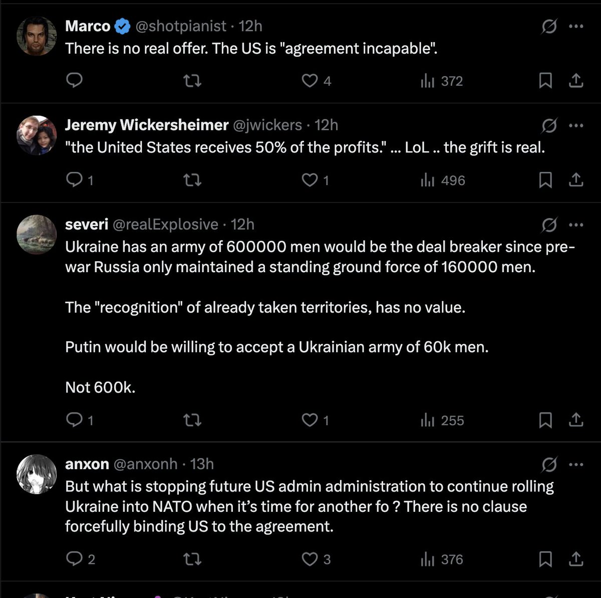 이 제안이 좋은지 어떻게 알았는지 아세요?
 글쎄요, 저는 이에 대해 오랫동안 생각해 왔지만, 또한 다음과 같은 생각도 했습니다.
 지거스는 "그건 웃기는 일이고 러시아에선 도저히 불가능한 일이에요"라고 말했습니다.