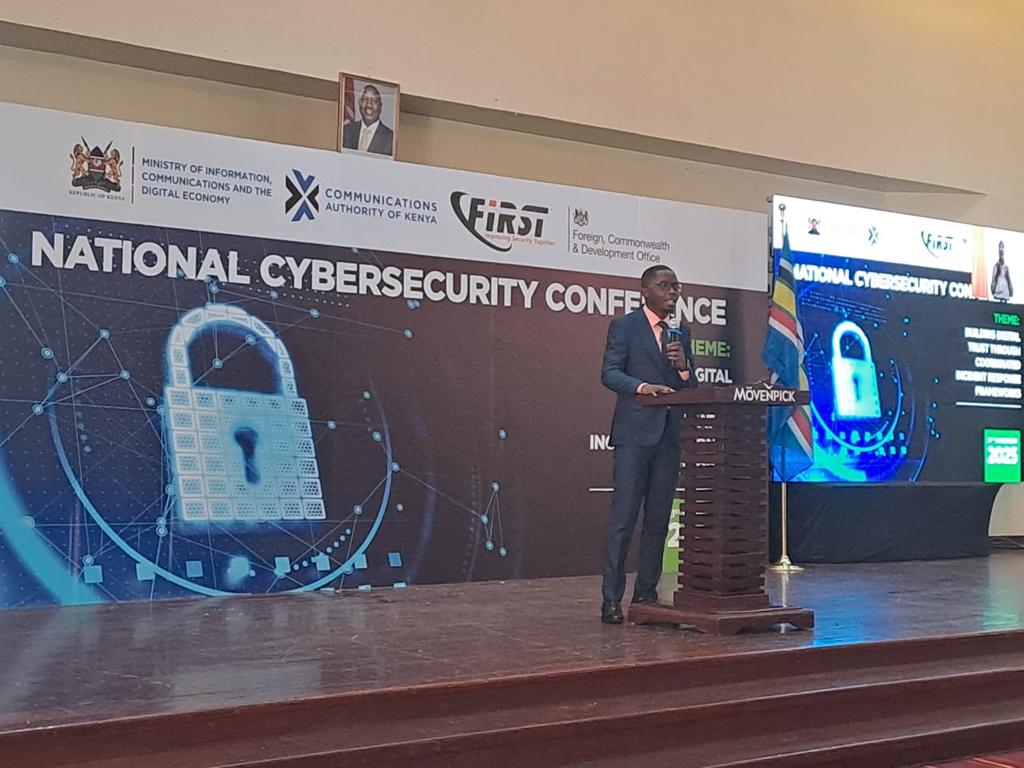 National Cybersecurity Conference, Lawrence Muchilwa <a href="/ISOC_Kenya/">Internet Society, Kenya</a> Membership Chair shared partnerships with government, academia &amp; civil society can build digital trust &amp; strengthen collective defenses against cyber threats.  
<a href="/KeCIRT/">National KE-CIRT/CC</a> @Isacakenya @CAKenya <a href="/internetsociety/">Internet Society</a>