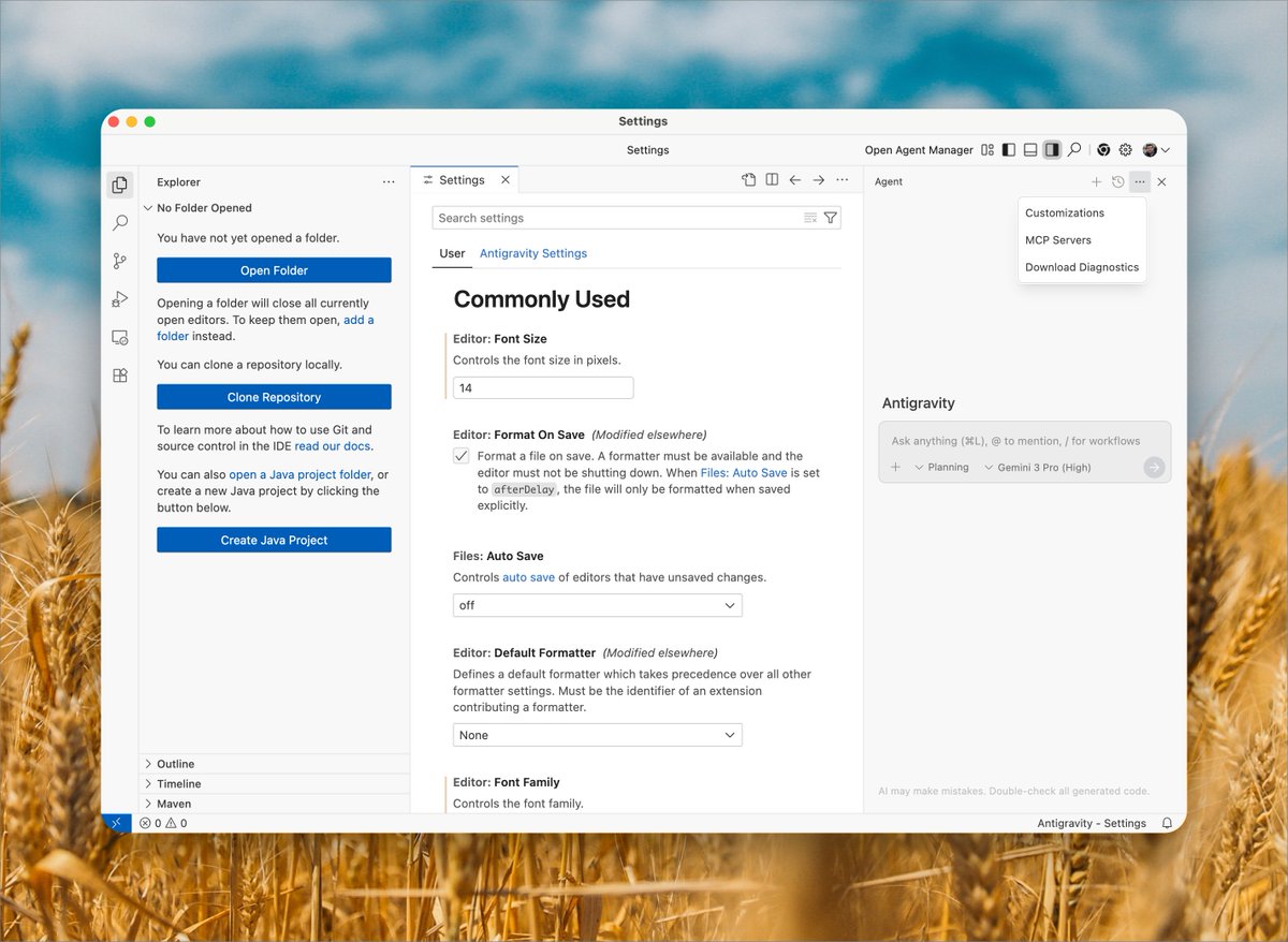 selfhosted_ai's tweet image. Since @antigravity is rebranded windsurf, it&apos;s easy to add #MCPbundler. Edit raw JSON MCP config &amp;amp; paste windsurf config from MCPbundler.