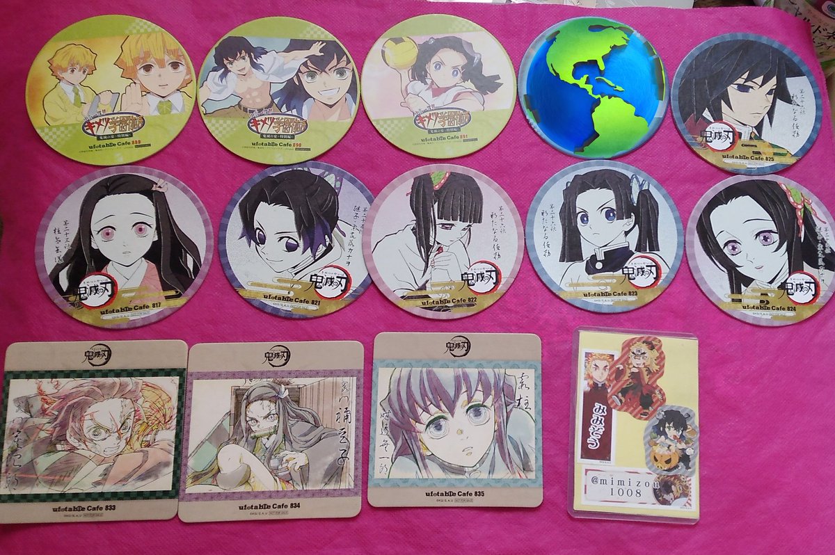 mimizou1008's tweet image. 【交換/買取】 鬼滅の刃 隊士百景 ツインドリンク コースター

求)義勇、しのぶ (各1セット)
譲)定価(＋送料) or 画像1〜8

求はバラではなくまとめてのお取り引き希望です

クリックポストまたは日時ご相談の上で都内もしくは千葉でお手渡し
買取の場合、電子決済未対応です
交換＋買取も可
→