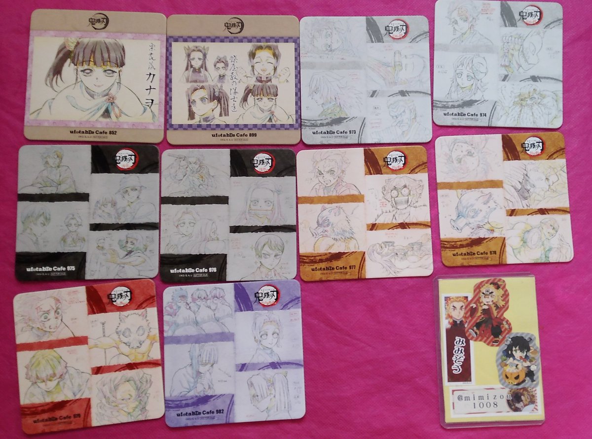 mimizou1008's tweet image. 【交換/買取】 鬼滅の刃 隊士百景 ツインドリンク コースター

求)義勇、しのぶ (各1セット)
譲)定価(＋送料) or 画像1〜8

求はバラではなくまとめてのお取り引き希望です

クリックポストまたは日時ご相談の上で都内もしくは千葉でお手渡し
買取の場合、電子決済未対応です
交換＋買取も可
→