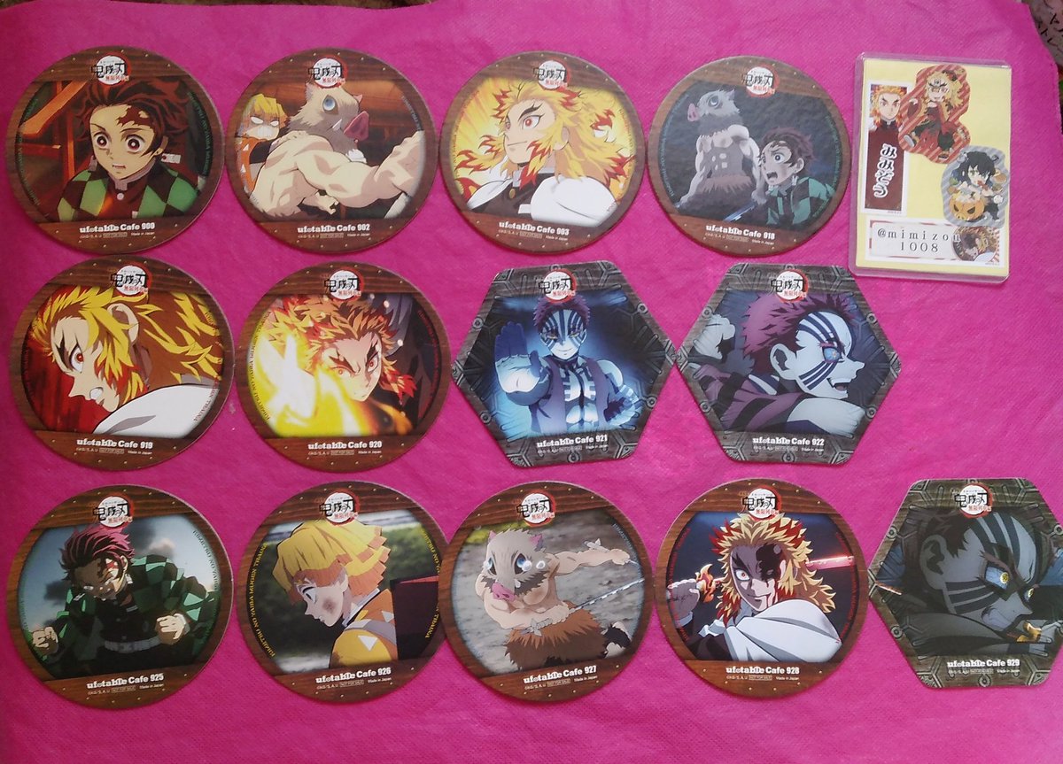 mimizou1008's tweet image. 【交換/買取】 鬼滅の刃 隊士百景 ツインドリンク コースター

求)義勇、しのぶ (各1セット)
譲)定価(＋送料) or 画像1〜8

求はバラではなくまとめてのお取り引き希望です

クリックポストまたは日時ご相談の上で都内もしくは千葉でお手渡し
買取の場合、電子決済未対応です
交換＋買取も可
→