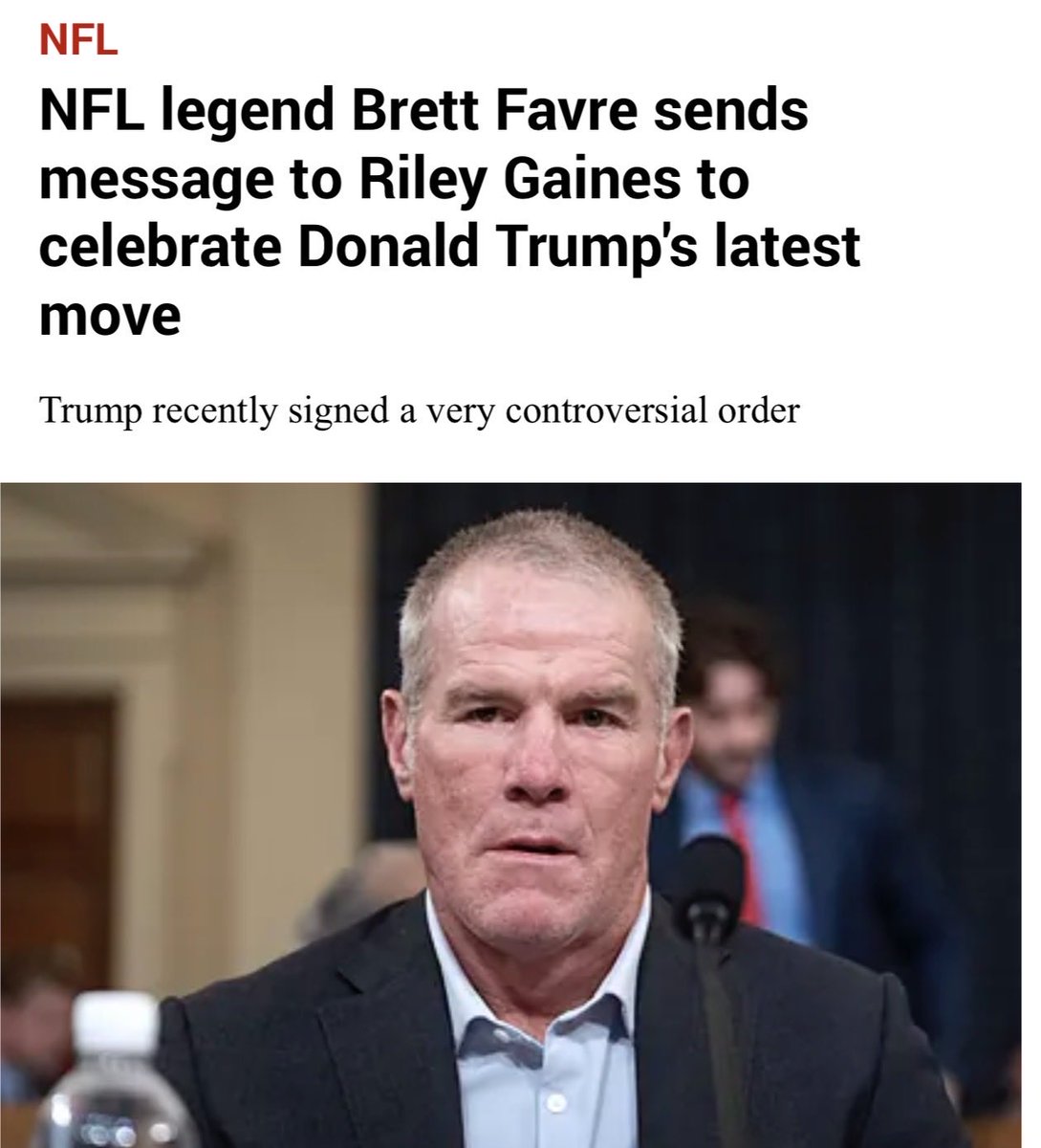 PabloTorre's tweet image. Hi Riley,

Just wanted to follow up on the list of fact-checking questions we sent you — which included the comments from your former teammates about you and head coach Lars Jorgensen.

In the meantime, re: the below 2016 tweet, I was talking about Brett Favre.

Thanks,
Pablo