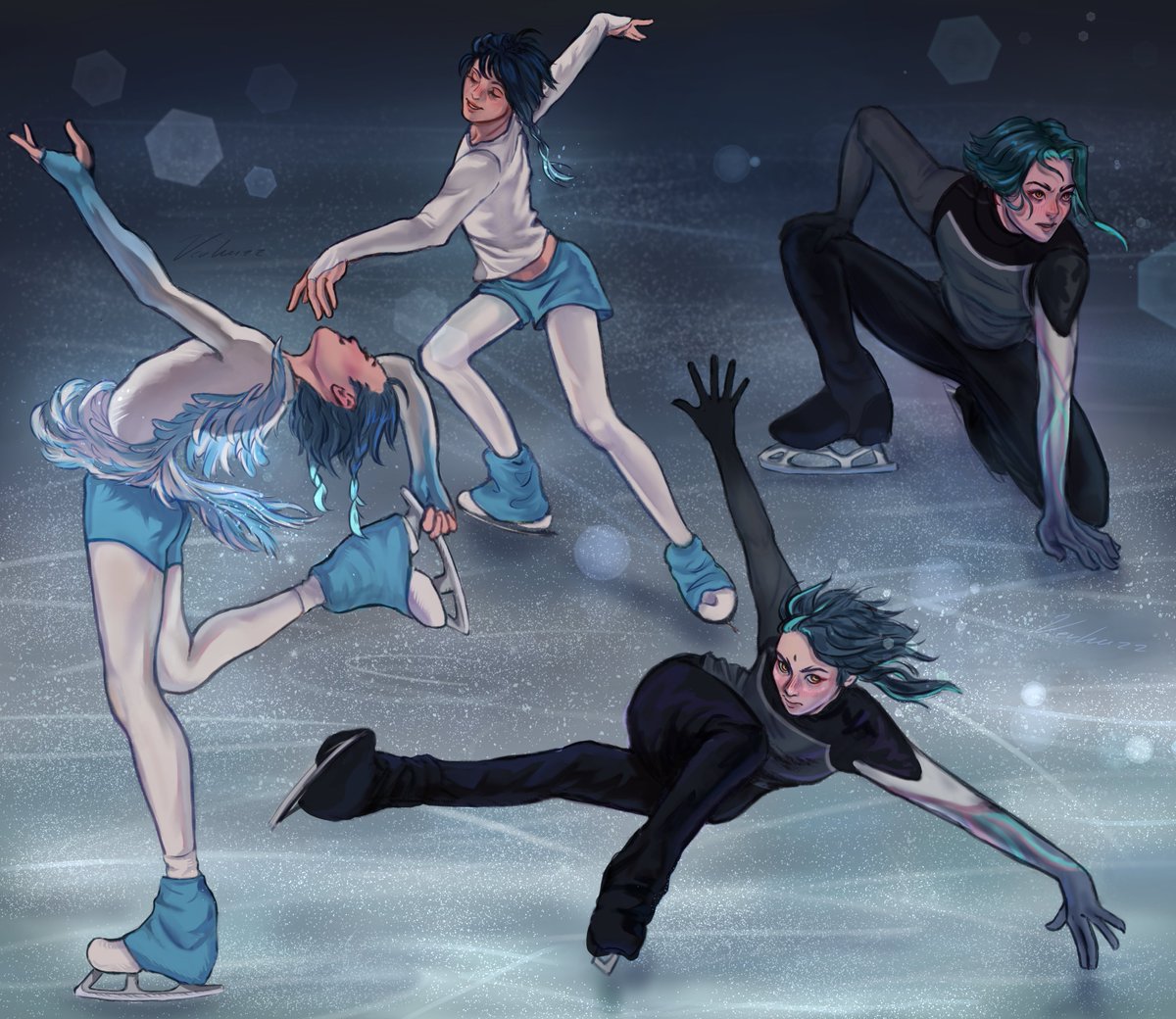 Who would win this season, #Xiao or #Venti? 

Long overdue xvx figure skaters AU!
