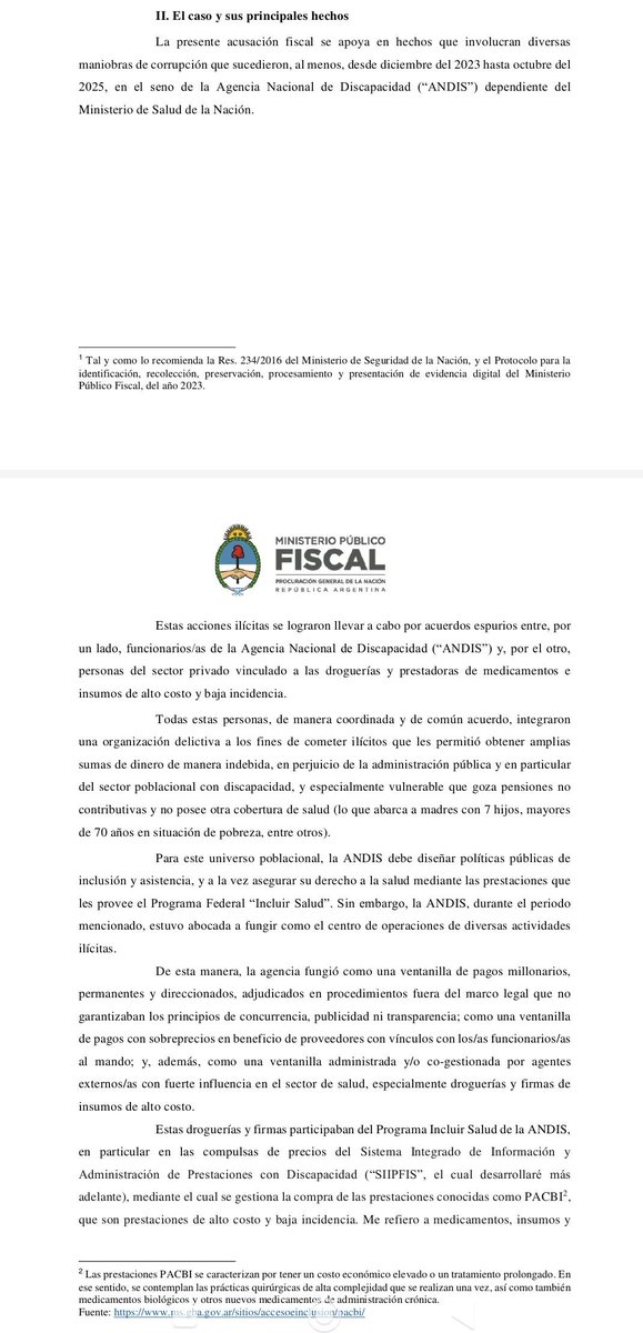 PabloPerazzo's tweet image. 🚨🛑 Para el fiscal de la causa #CausaANDIS, la agencia que debía proteger a las personas con #Discapacidad se transformó en una ventanilla de pagos millonarios direccionados, manejada por funcionarios y operadores privados.
#ANDIS #Corrupción