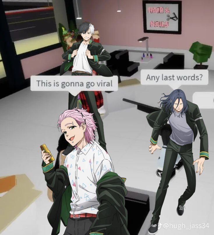 um3mya's tweet image. #WINDBREAKER  as roblox memes i made, a 🧵