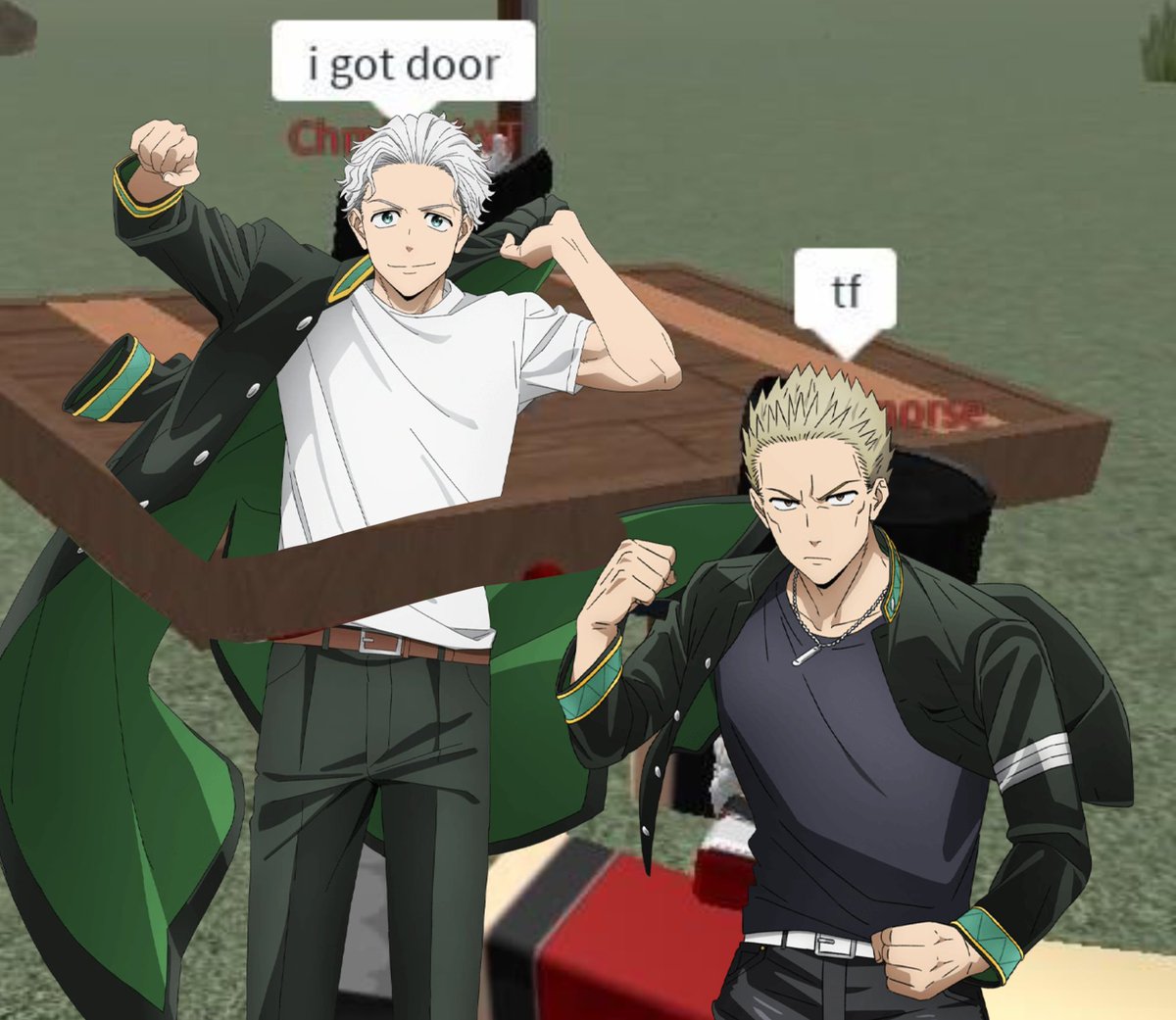 um3mya's tweet image. #WINDBREAKER  as roblox memes i made, a 🧵