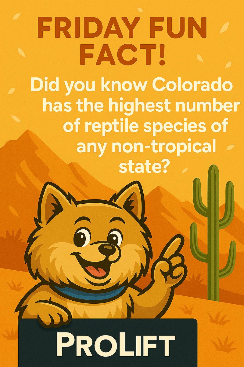 ProLiftDoorsCOS's tweet image. Did you know? Colorado is home to the highest number of reptile species of any non-tropical state in the U.S.! From speedy whiptail lizards to stealthy rattlesnakes, our beautiful state is crawling with cold-blooded biodiversity.

#FridayFunFact #ColoradoWildlife