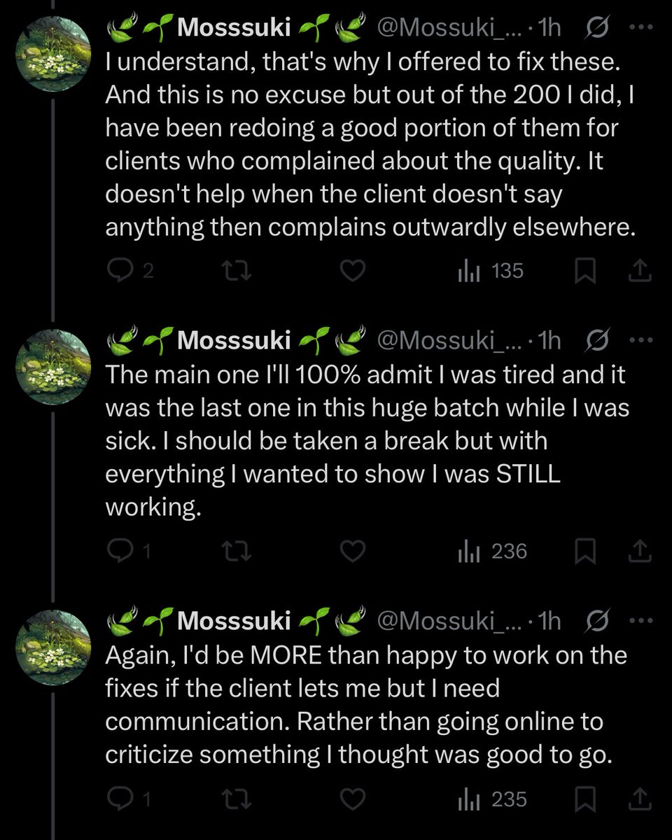 You don’t “understand.” You make the same mistakes over and over again. You make new excuses and sometimes even repeat the same ones. Instead of just apologizing and do better, you make empty apologies and make the same mistakes. Refund your clients. You’ve messed up too much now