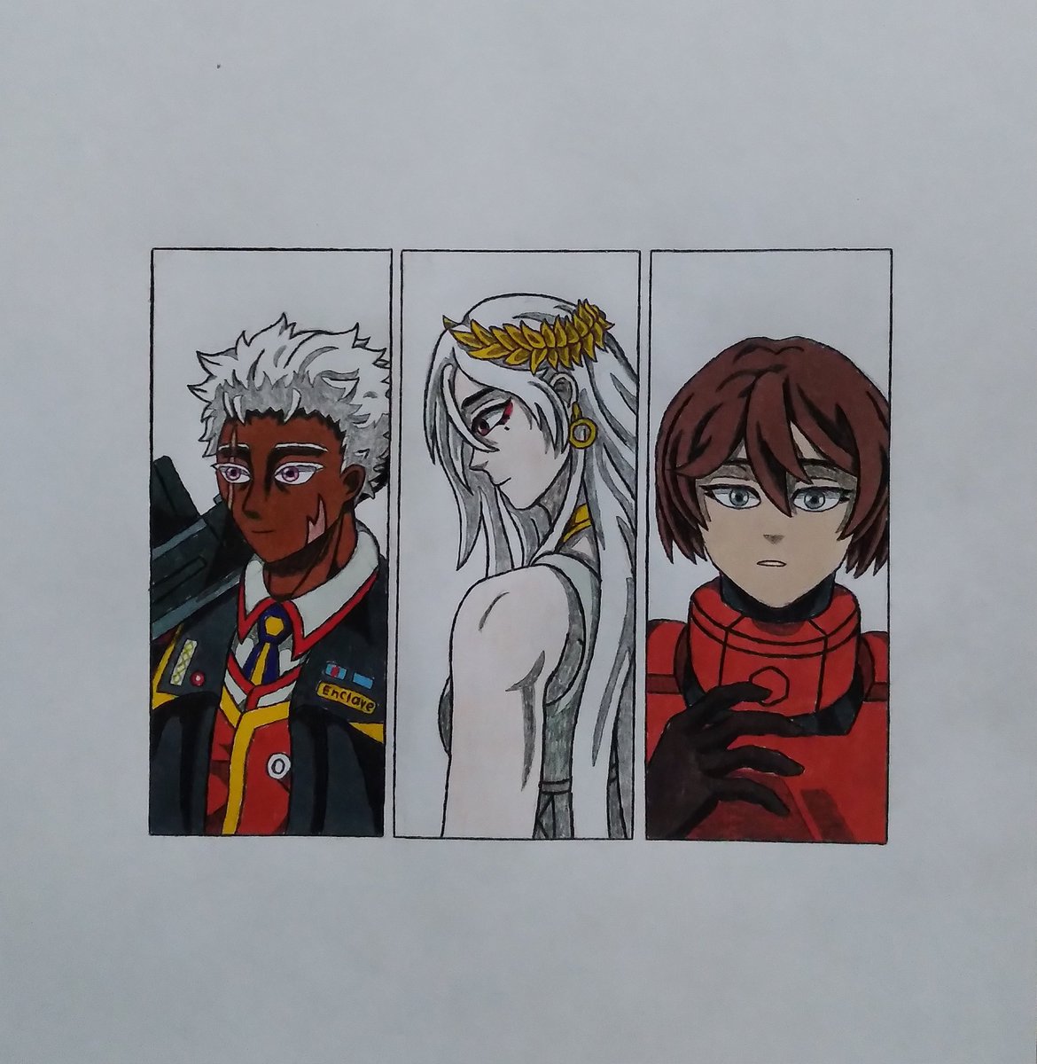 x8UzWNRFga1f1K's tweet image. I think they could be a good friends (if they ever met).
@SparrowMaker101 

#SIGNALIS #SIGNALISOC #signalisfanart #sketch