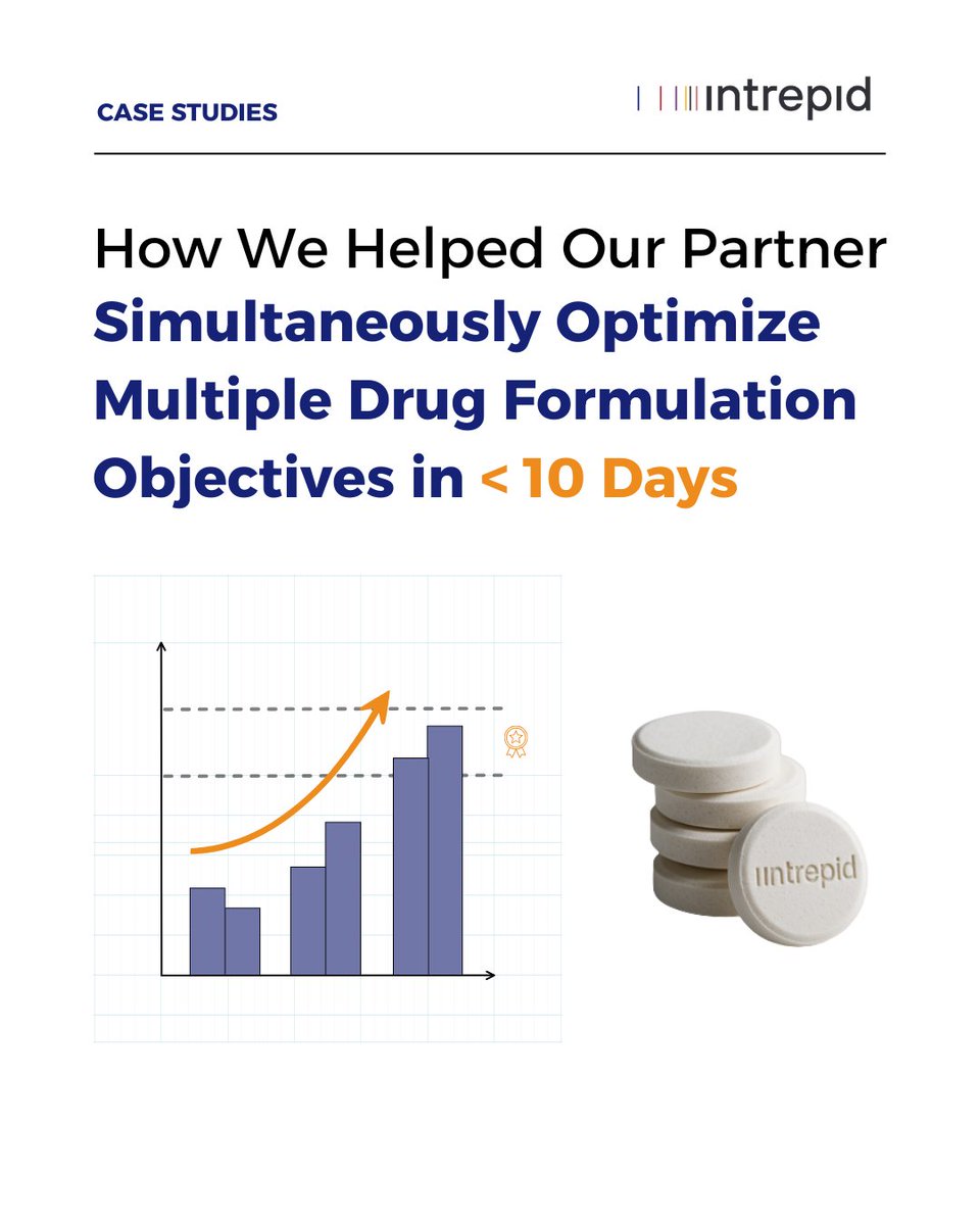 intrepidlabsai's tweet image. Formulation optimization is usually slow and resource-heavy.

🚀Our platform changes that.

In our latest case study, Intrepid’s #AI platform, Valiant, optimized multiple objectives in &amp;lt;10 days, using &amp;lt;1% of experiments and adapting in real time. 

👉 linkedin.com/posts/intrepid…