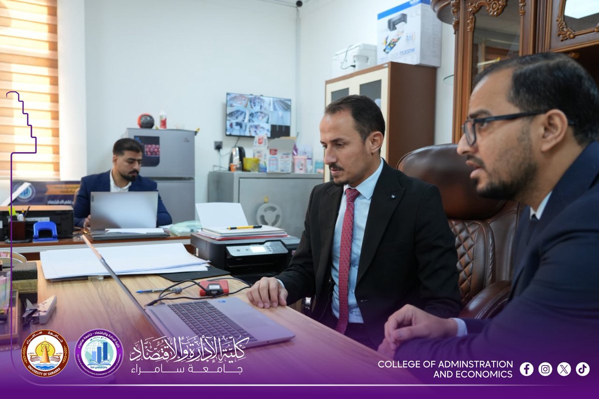 mediacoadm's tweet image. معاون العميد يتابع ميدانياً سير عمل برنامج (SIS) لضمان انسيابية الخدمات الطلابية

تابع معاون العميد للشؤون العلمية والدراسات العليا في كلية الإدارة والاقتصاد المدرس الدكتور عبدالله محمد رشيد سير عمل برنامج (SIS) في قسمي إدارة الأعمال والاقتصاد
#كلية_الإدارة_والاقتصاد_جامعة_سامراء