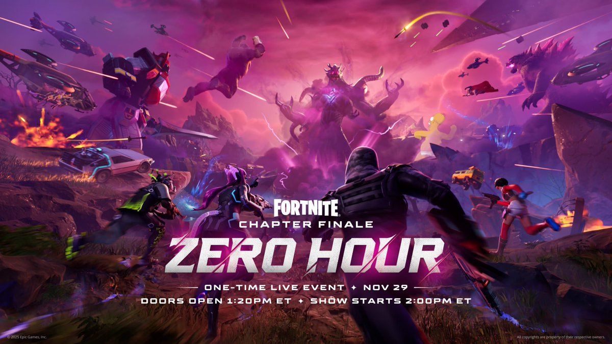 HYPEX's tweet image. OFFICIAL FORTNITE C6 FINALE KEYART (HD)

NOVEMBER 29 @ 2pm ET
