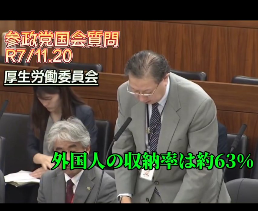 mieta01's tweet image. 外国人の納付率は
年金49.7%、国民健康保険は63%
#外国人問題 
#年金
#国民健康保険