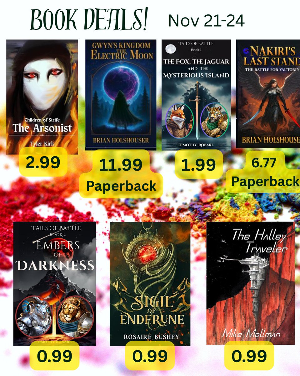 mike_mollman's tweet image. Starting today, there are seven great books on sale by five great authors. Links below.