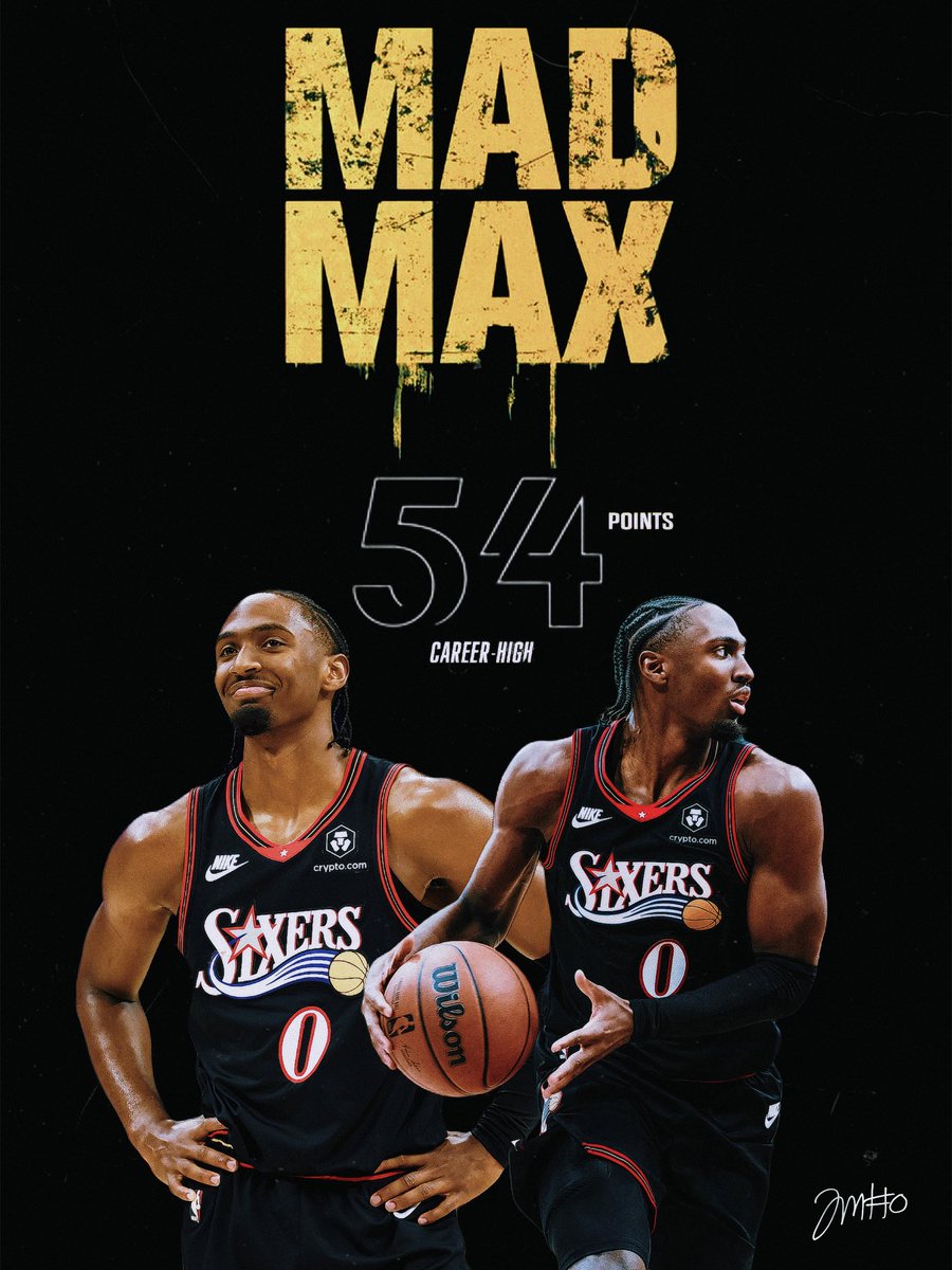 PBanga_'s tweet photo. @TyreseMaxey New Career High 54
#TyreseMaxey #Philly #Sixers https://t.co/sWEHvQxYTs