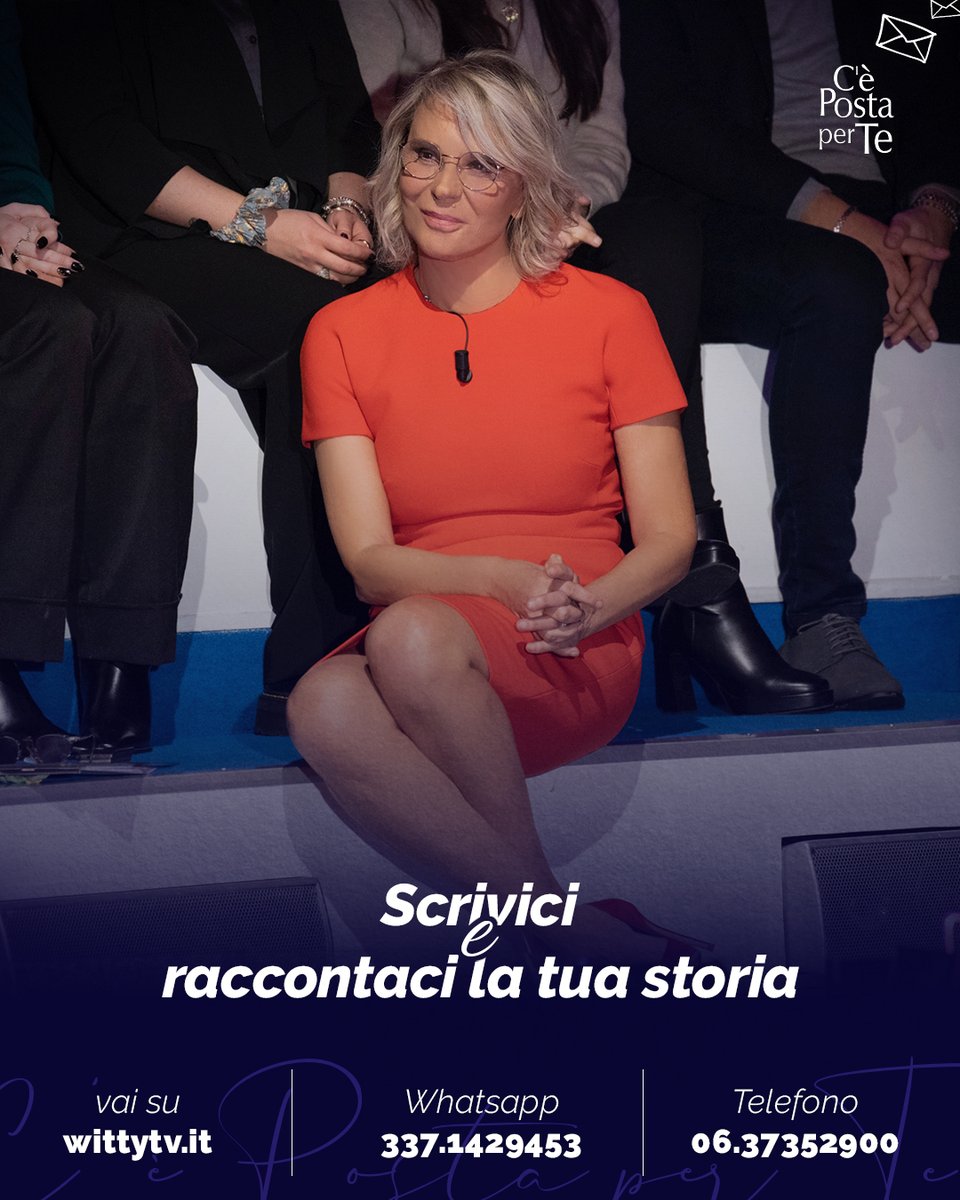 CePostaPerTeOff's tweet image. Non parli con tuo figlio/a e vuoi recuperare il rapporto?
Scrivi a #CePostaPerTe qui: wittytv.it/racconta-la-tu…
📱Whatsapp: 337.1429453 ☎️ Telefono: 06.37352900