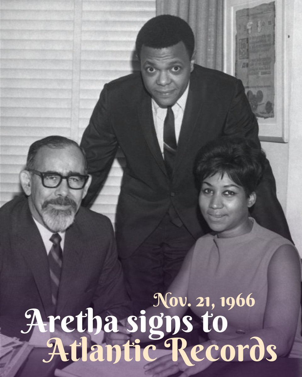 On this day in 1966, Aretha Franklin signed with Atlantic Records